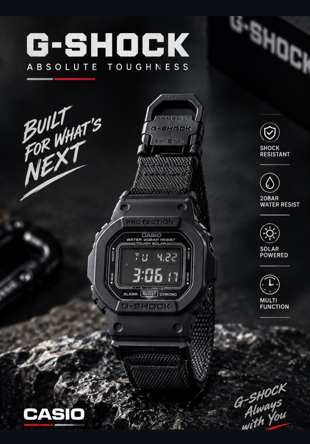 G-SHOCK MAGNET DW5600 WATCH