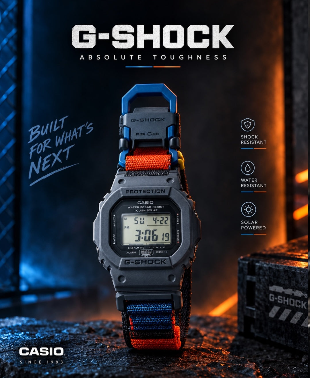 G-SHOCK MAGNET DW5600 WATCH