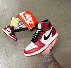 NIK_E AIR JORDAN RETRO 1 HIGH LOST & FOUND WITH OG BOX YELLOW BILL BUTTER PAPER