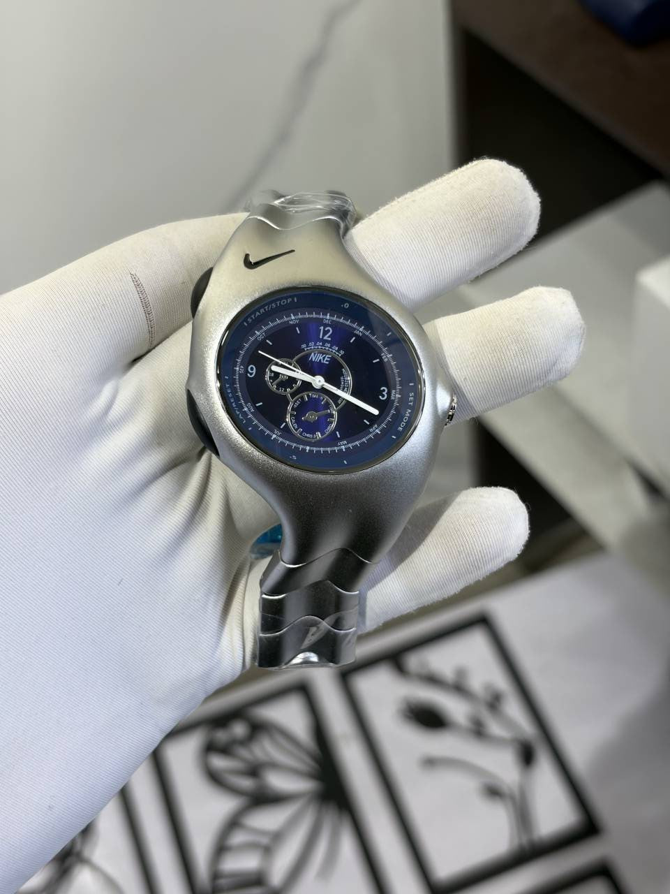 NIK_E TRIAX CHRONO SILVER BLUE 887